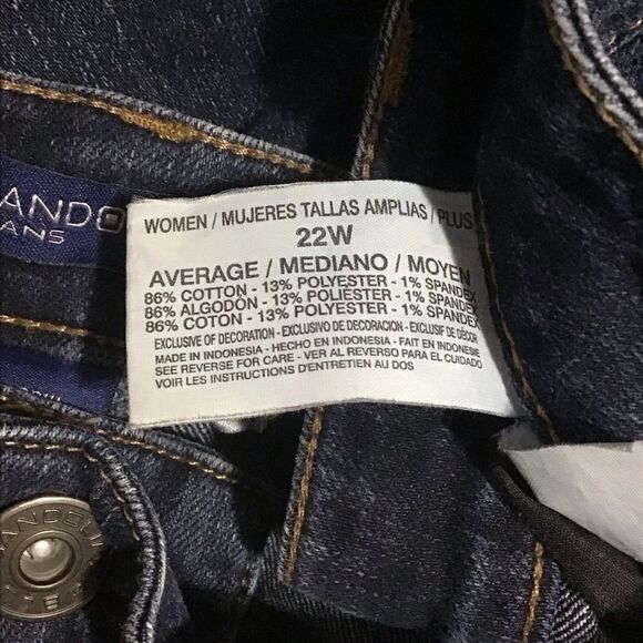 Bandolino Mandie Dark Wash Jeans 22W - Picture 6 of 7